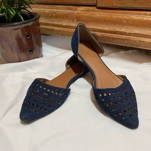 MADDEN GIRL Suede flats with cutouts, 8.5
